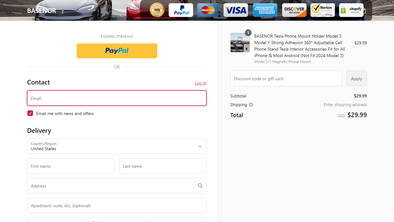 How to apply Basenor coupon code